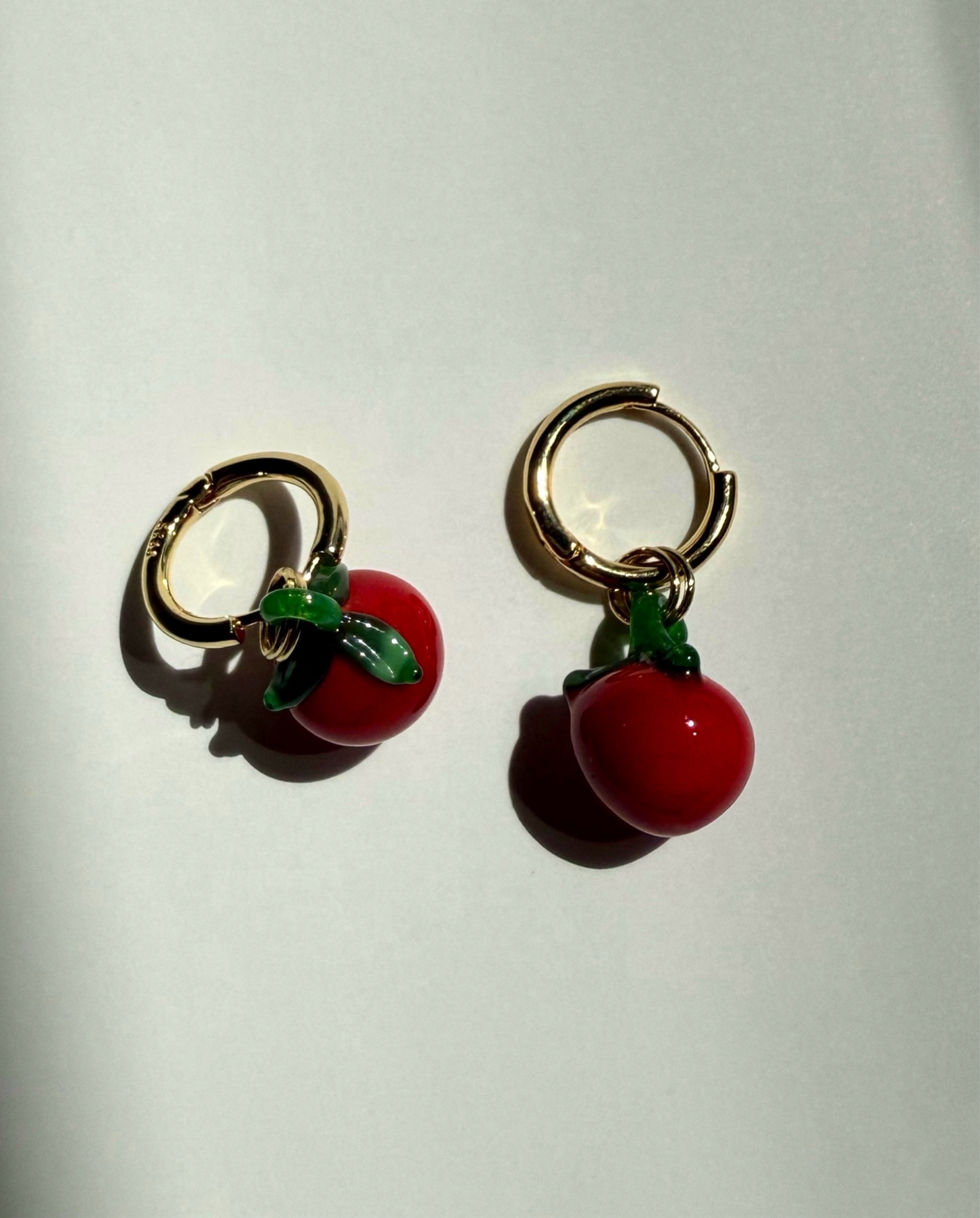 the “creole tomato” 14k gold plated earrings