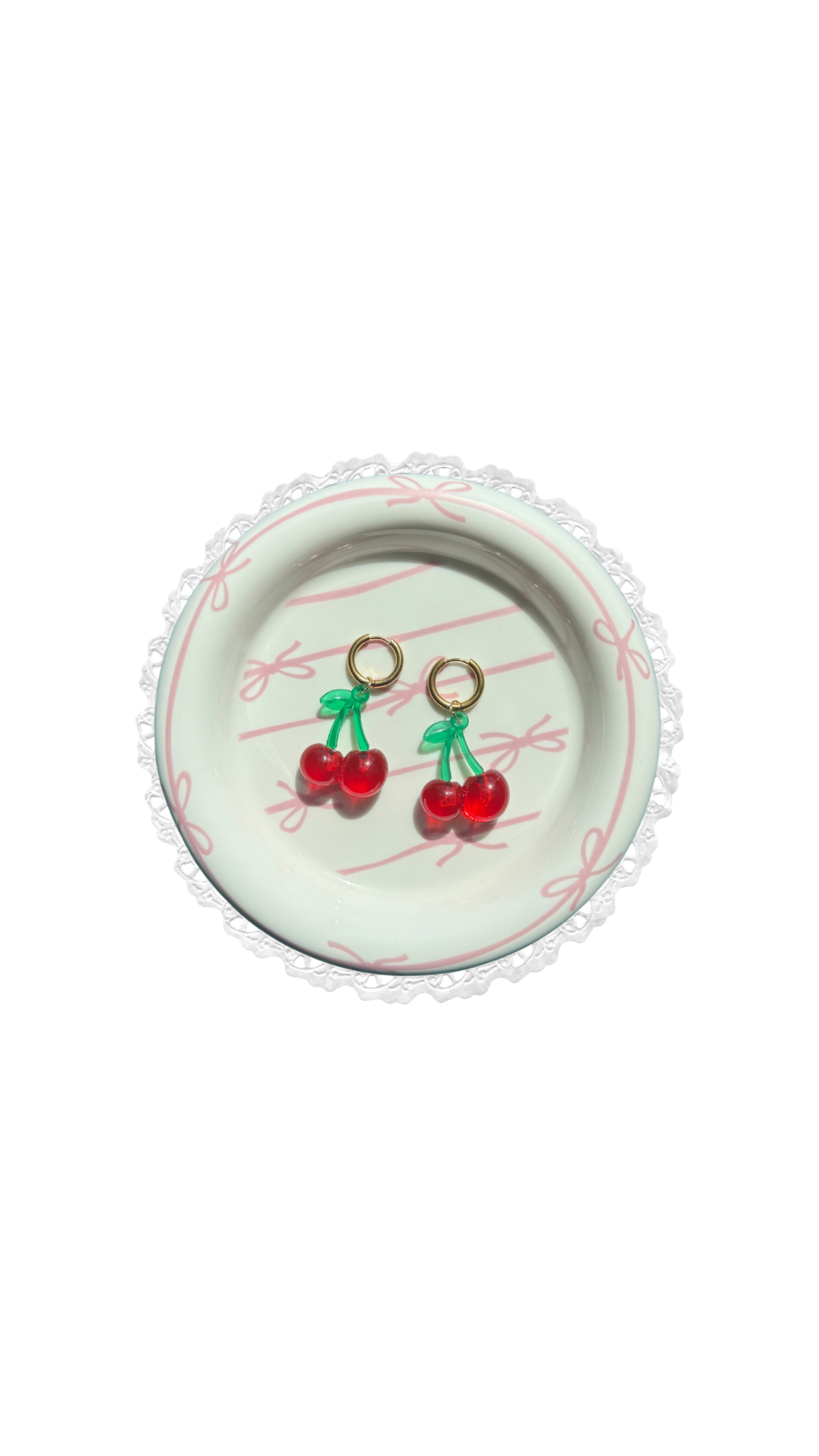 the “dirty shirley” cherry earrings