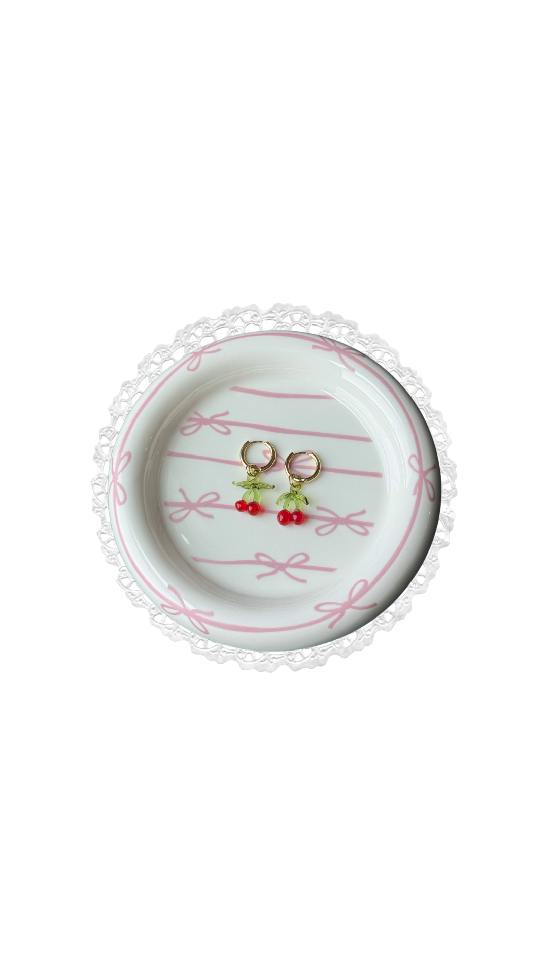 the “cherry pie” 14k gold plated earrings