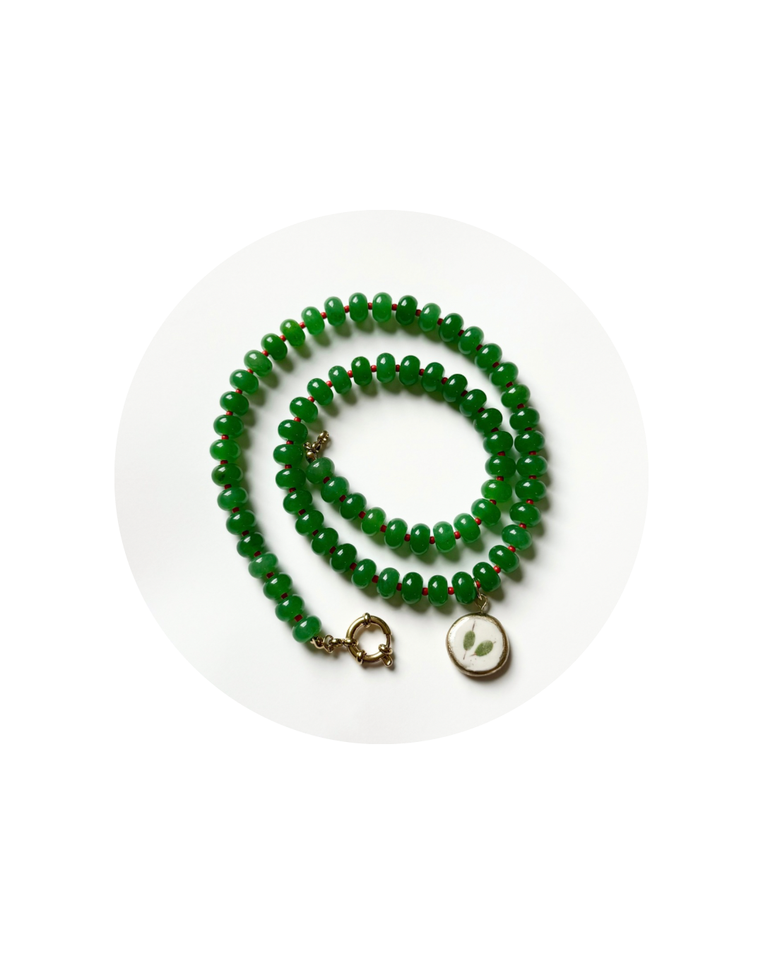 the “extra dirty martini” beaded charm necklace