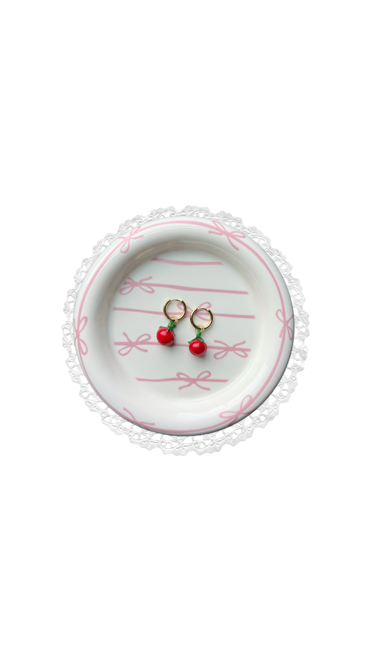 the “creole tomato” 14k gold plated earrings