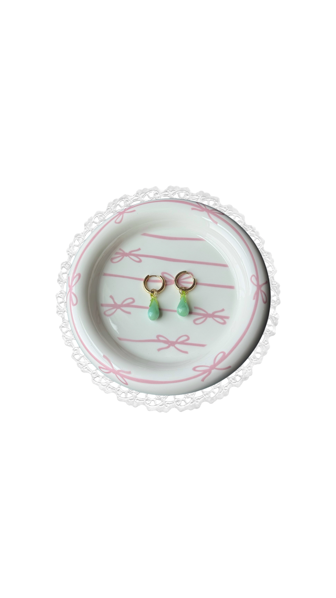 the “sweet pear” 14k gold plated earrings